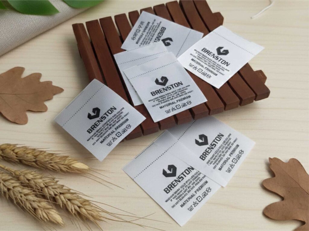 bahan label baju