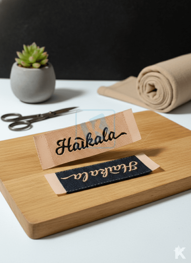 kesalahan saat membuat label woven